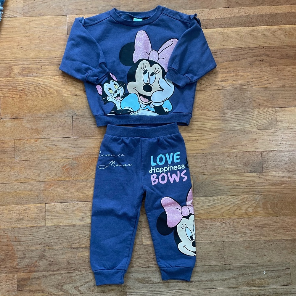 DISNEY BABY Minnie matching sweat set